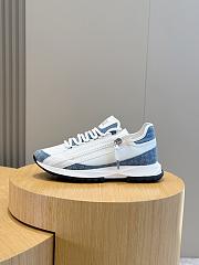 Okify Givenchy Spectre Sneakers In Leather And Monogram 72 Denim In White And Blue EU38-45 - 1