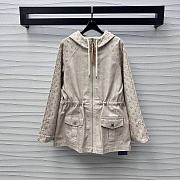 Okify Louis Vuitton Beige Denim Jacket SML  - 1