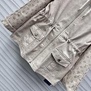 Okify Louis Vuitton Beige Denim Jacket SML  - 4