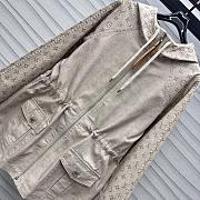 Okify Louis Vuitton Beige Denim Jacket SML  - 3