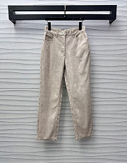 Okify Louis Vuitton Beige Denim Trousers SML  - 1