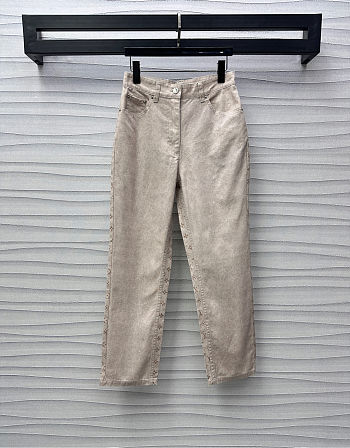 Okify Louis Vuitton Beige Denim Trousers SML 