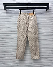 Okify Louis Vuitton Beige Denim Trousers SML  - 2