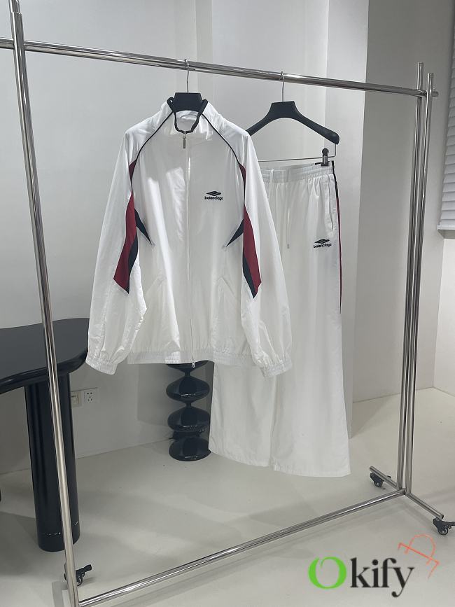 Okify Balenciaga Set Of Jacket And Pants In Poplin Fabric  - 1