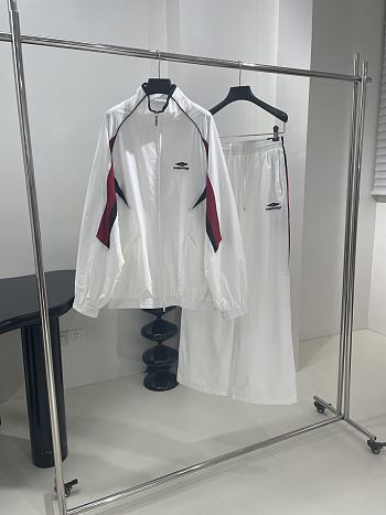 Okify Balenciaga Set Of Jacket And Pants In Poplin Fabric 