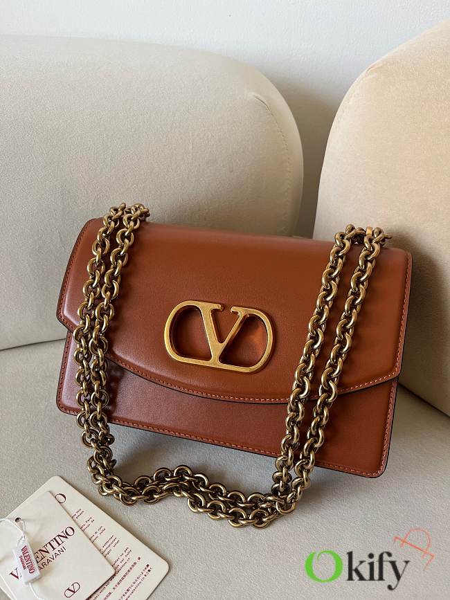 Okify Valentino Garavani Vain Bag In Brown 24x16x8cm  - 1