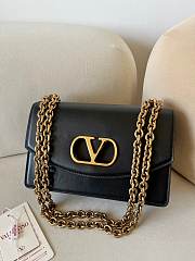 Okify Valentino Garavani Vain Bag In Black 24x16x8cm  - 1