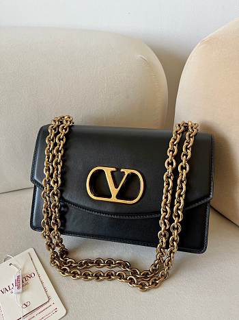 Okify Valentino Garavani Vain Bag In Black 24x16x8cm 