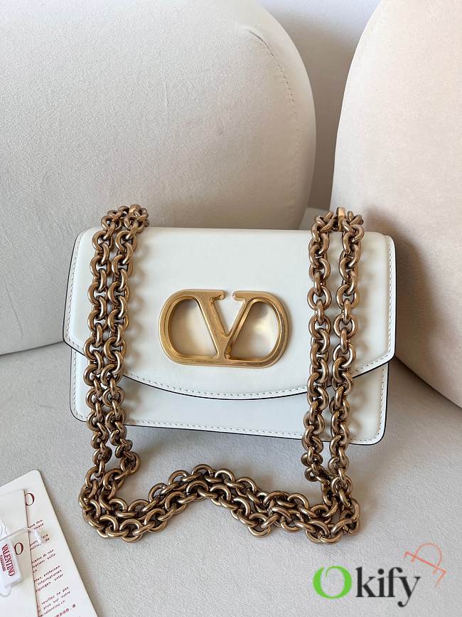 Okify Valentino Garavani Vain Bag In White 19.5x13x7cm  - 1