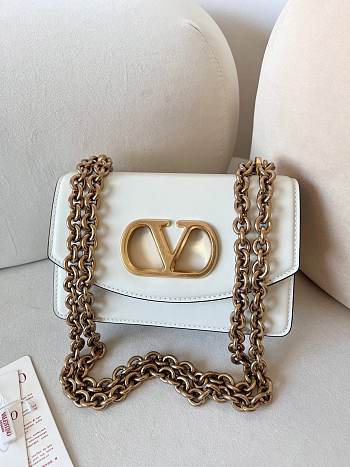 Okify Valentino Garavani Vain Bag In White 19.5x13x7cm 