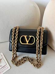 Okify Valentino Garavani Vain Bag In Black 19.5x13x7cm  - 1