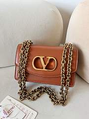 Okify Valentino Garavani Vain Bag In Brown 19.5x13x7cm  - 1