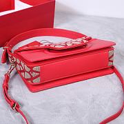 Okify Valentino Garavani Le Grand Deuxieme Toile Iconographe Bag In Red 28x25x6cm  - 2