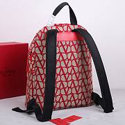 Okify Valentino Garavani La Troisieme Toile lconographe Backpack In Red 30x40x23cm - 2