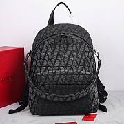 Okify Valentino Garavani La Troisieme Toile lconographe Backpack In Black 30x40x23cm - 1