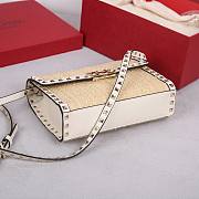 Okify Valentino Bouclé Raffia In White Bag 22.5x5x16cm - 3