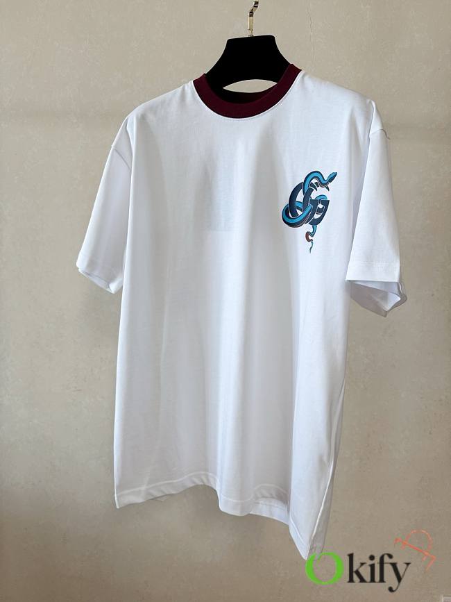 Okify Gucci White Snake T-shirt XS-L 20590 - 1