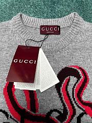 Okify Gucci Grey Gray Snake Sweater SML - 3