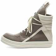 Okify Rick Owens Geobasket Sneakers in Dust/White  - 5