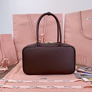 Okify MiuMiu Beau Dark Brown Bag 29x17x9cm  - 5