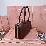 Okify MiuMiu Beau Dark Brown Bag 29x17x9cm  - 3