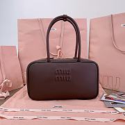 Okify MiuMiu Beau Dark Brown Bag 29x17x9cm  - 1