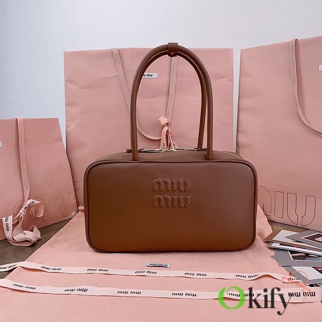 Okify MiuMiu Beau Brown Bag 29x17x9cm  - 1