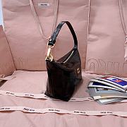 Okify MiuMiu Patent Leather Bag In Black 25.5x19x14x10cm  - 3