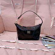 Okify MiuMiu Patent Leather Bag In Black 25.5x19x14x10cm  - 1