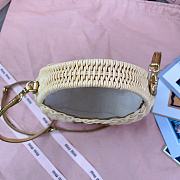 Okift MiuMiu Wander Wicker Hobo Woven Bag 20x17x6cm 20610 - 2