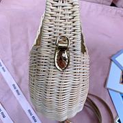 Okift MiuMiu Wander Wicker Hobo Woven Bag 20x17x6cm 20610 - 3