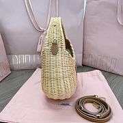 Okift MiuMiu Wander Wicker Hobo Woven Bag 20x17x6cm 20611 - 4