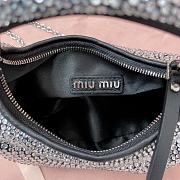 Okify MiuMiu Wander Crystal Bag In Black 17x10x6cm  - 5