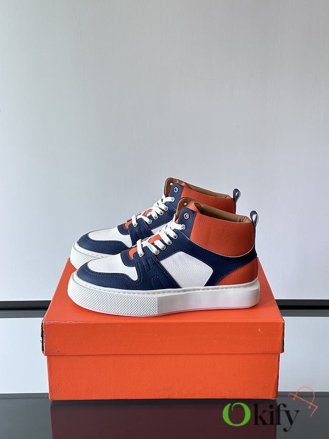 Okify Hermes Orange And Dark Blue Sneakers EU38-45 - 1