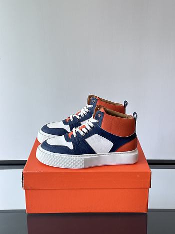 Okify Hermes Orange And Dark Blue Sneakers EU38-45