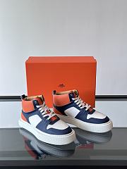 Okify Hermes Orange And Dark Blue Sneakers EU38-45 - 4