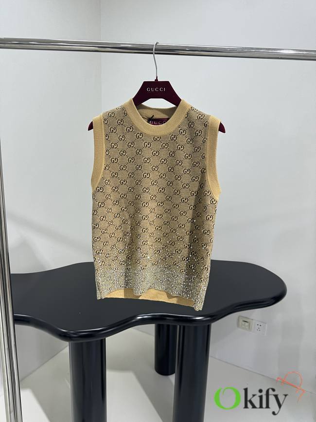 Okify Gucci Gradient Crystal Gilet Vest SML  - 1