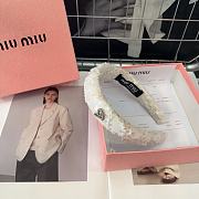 Okify MiuMiu White Heart Headband  - 4