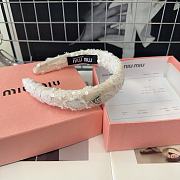 Okify MiuMiu White Heart Headband  - 3