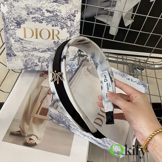 Okify Dior Black White Headband  - 1