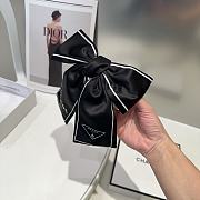 Okify Prada Black Bow Hairclip  - 3