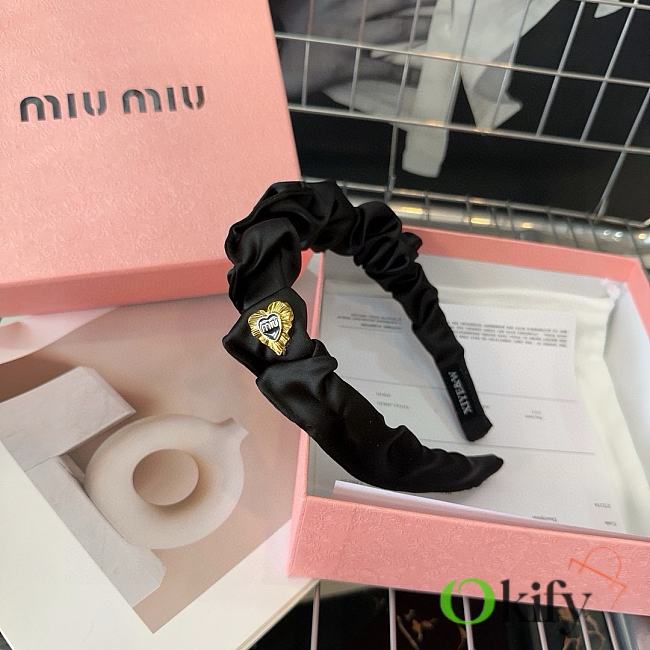 Okify MiuMiu Black Headband 20638 - 1