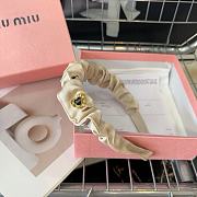 Okify MiuMiu Beige Headband 20639 - 3