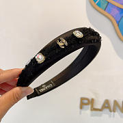 Okify Channel Black Headband With Crystal  - 1