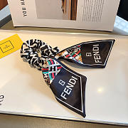 Okify Fendi Black Ribbon Hairtie  - 4