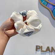 Okify Prada White Scrunchies Hairtie - 1