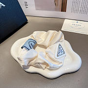 Okify Prada White Scrunchies Hairtie - 2