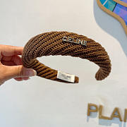 Okify Celine Brown Wool Headband  - 4