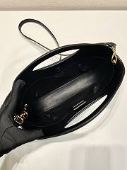 Okify Prada Medium Leather Handbag Dumpling In Black 30x20x5cm  - 3