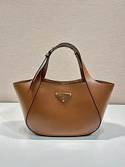 Okify Prada Leather Tote Bag In Caramel 28x20.5x7.5cm  - 1